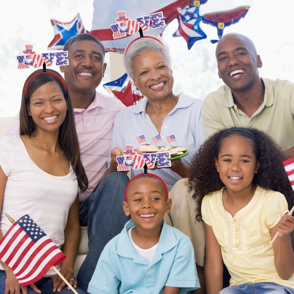 1pc Patriotic Party Accessories,Patriotic Headbands Patriotic Party Hair Supplie - Picture 7 of 7